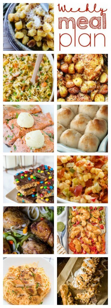 Weekly Meal Plan Week 88 – 11 great bloggers bringing you a full week of recipes including dinner, sides dishes, and desserts!