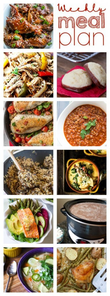 Weekly Meal Plan Week 81 – 11 great bloggers bringing you a full week of recipes including dinner, sides dishes, and desserts!