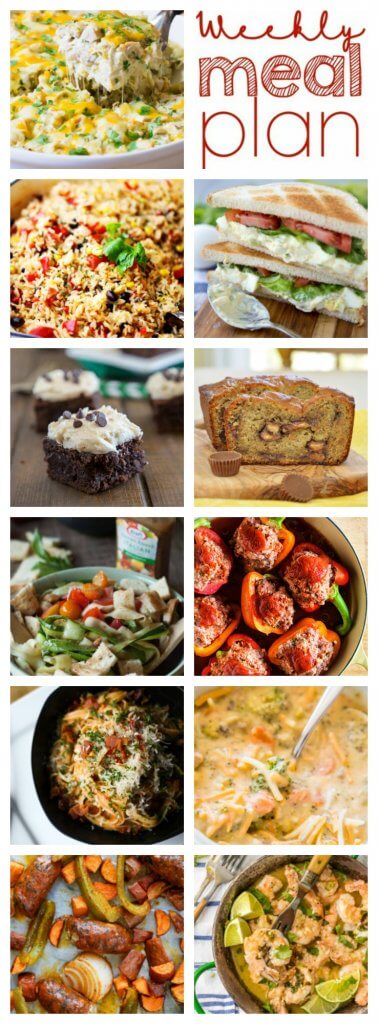 Weekly Meal Plan Week 85 – 11 great bloggers bringing you a full week of recipes including dinner, sides dishes, and desserts!