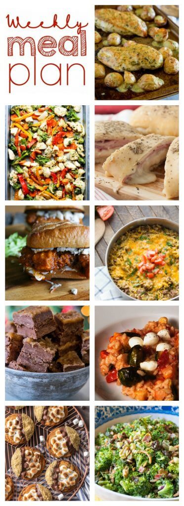 Weekly Meal Plan Week 77 – 11 great bloggers bringing you a full week of recipes including dinner, sides dishes, and desserts!