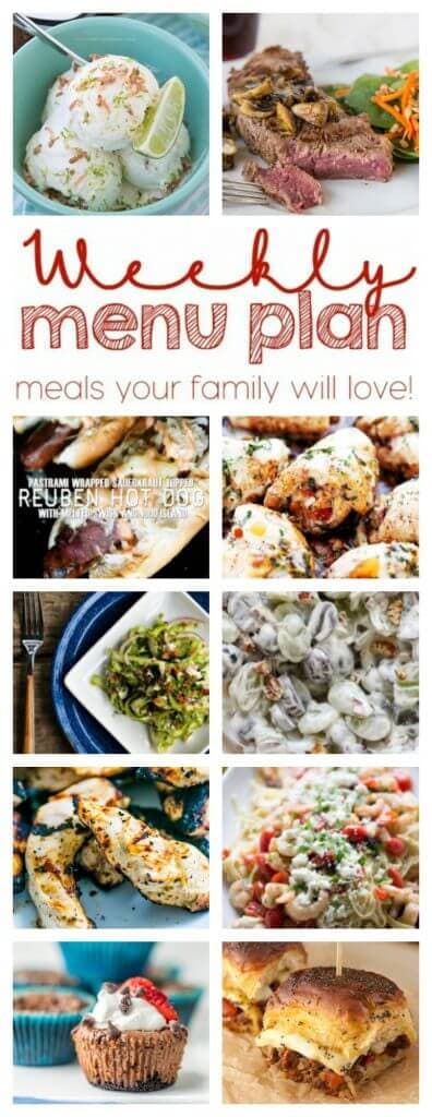 Weekly Meal Plan Week 52 – 10 great bloggers bringing you a full week of recipes including dinner, sides dishes, and desserts!