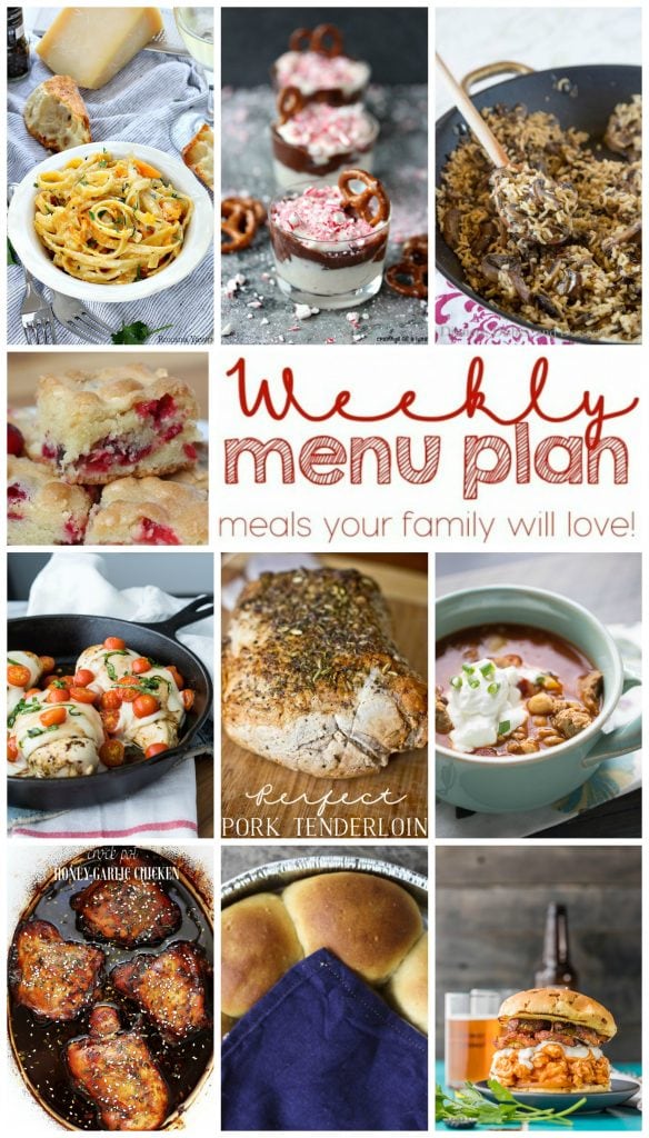 Weekly Meal Plan Week 20 - 10 great bloggers bringing you a full week of recipes including dinner, sides dishes, and desserts!