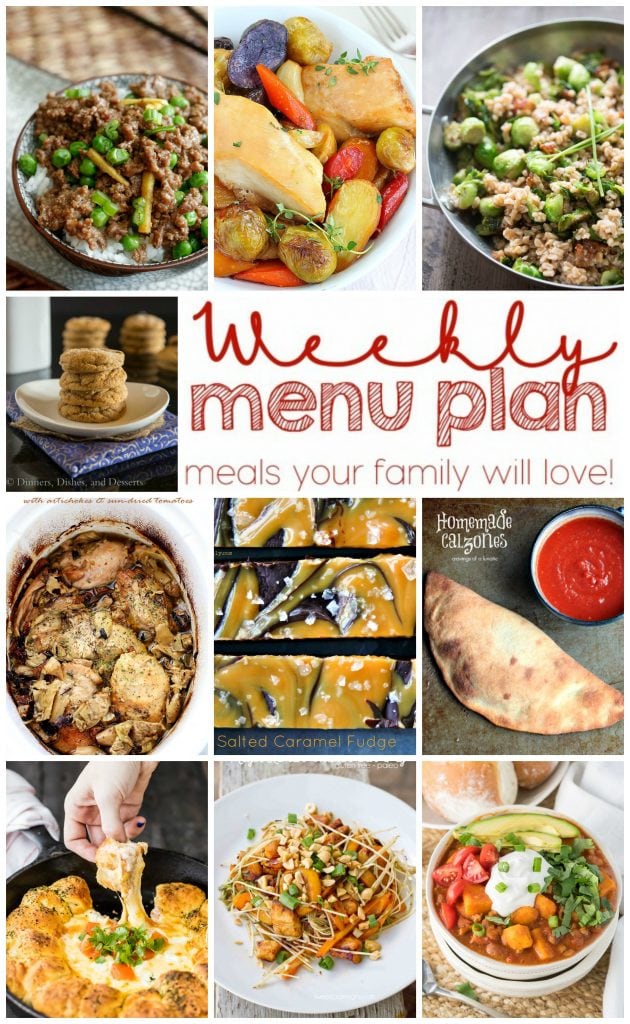 Weekly Meal Plan Week 21 - 10 great bloggers bringing you a full week of recipes including dinner, sides dishes, and desserts!