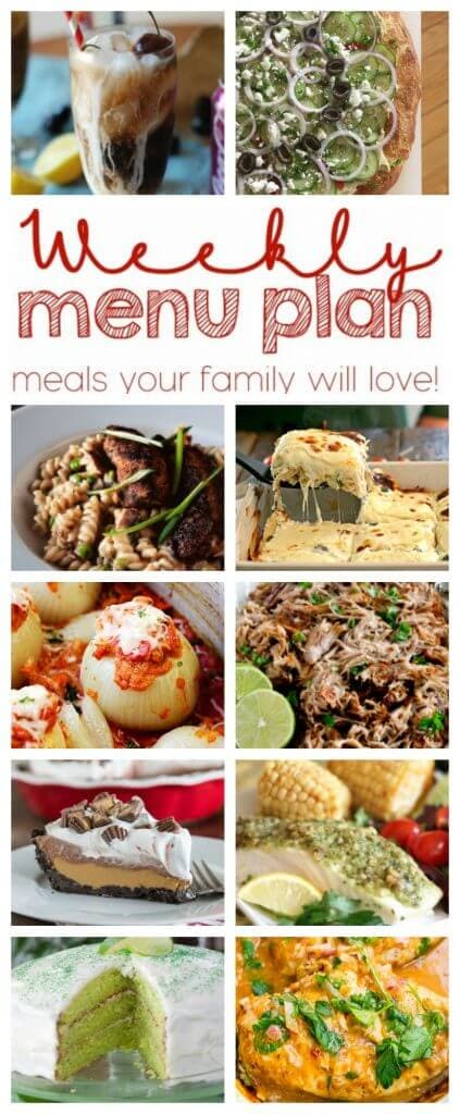 Weekly Meal Plan Week 41 - 10 great bloggers bringing you a full week of recipes including dinner, sides dishes, and desserts!