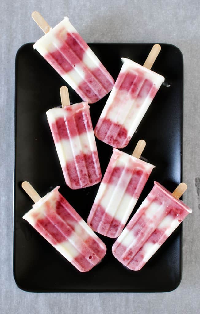 Strawberry Lemonade Popsicles {Pass the Sushi}