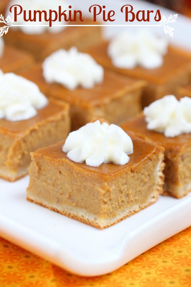 Pumpkin Pie Bars {Roxana's Home Baking}