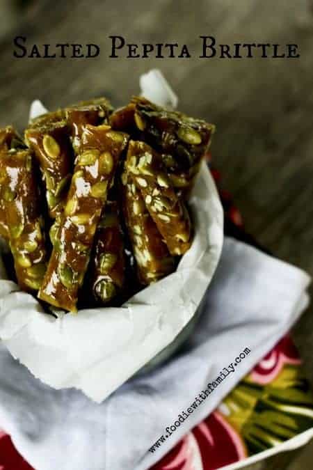 Salted Pepita Brittle | www.foodiewithfamily.com