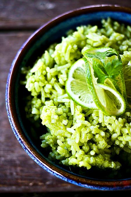 Cilantro Scallion Lime Rice {Foodie with Family}