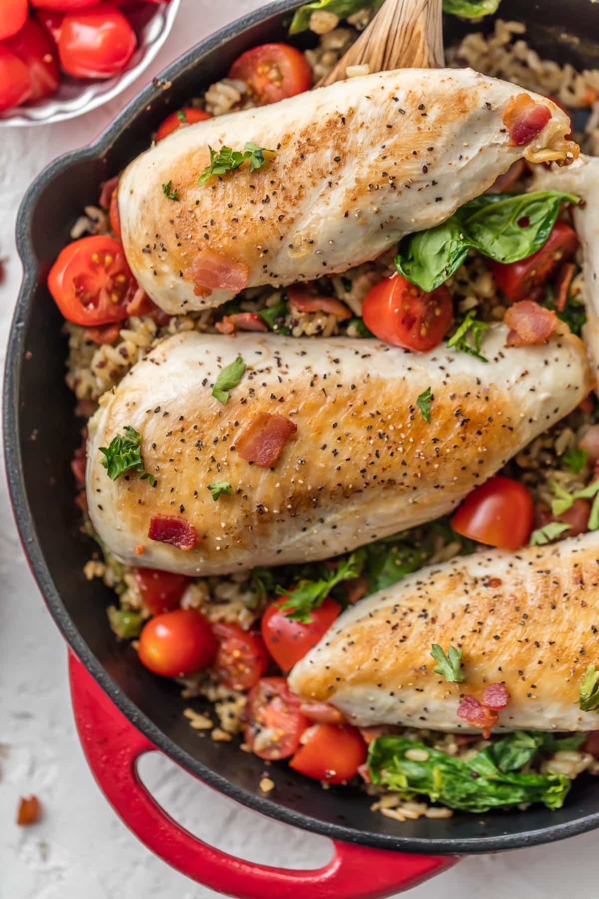 BLT Chicken Skillet {The Cookie Rookie}