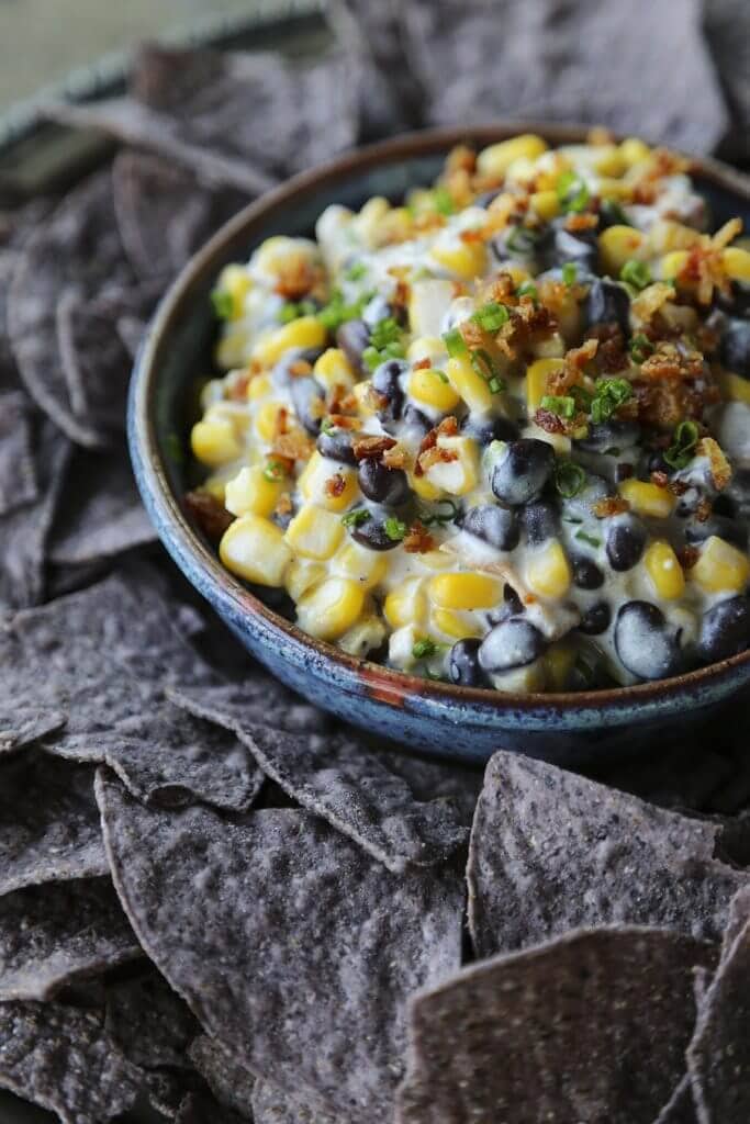 Slow Cooker Black Bean Corn Dip {Foodie with Family}