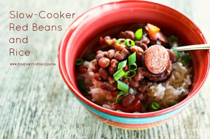 Easy, satisfying Slow-Cooker Red Beans and Rice from foodiewithfamily.com