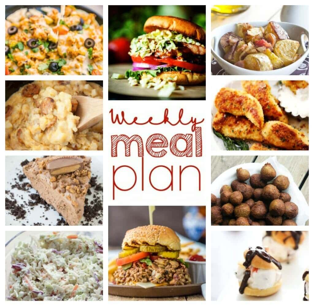 Weekly Meal Plan Week 45 - 10 great bloggers bringing you a full week of recipes including dinner, sides dishes, and desserts!