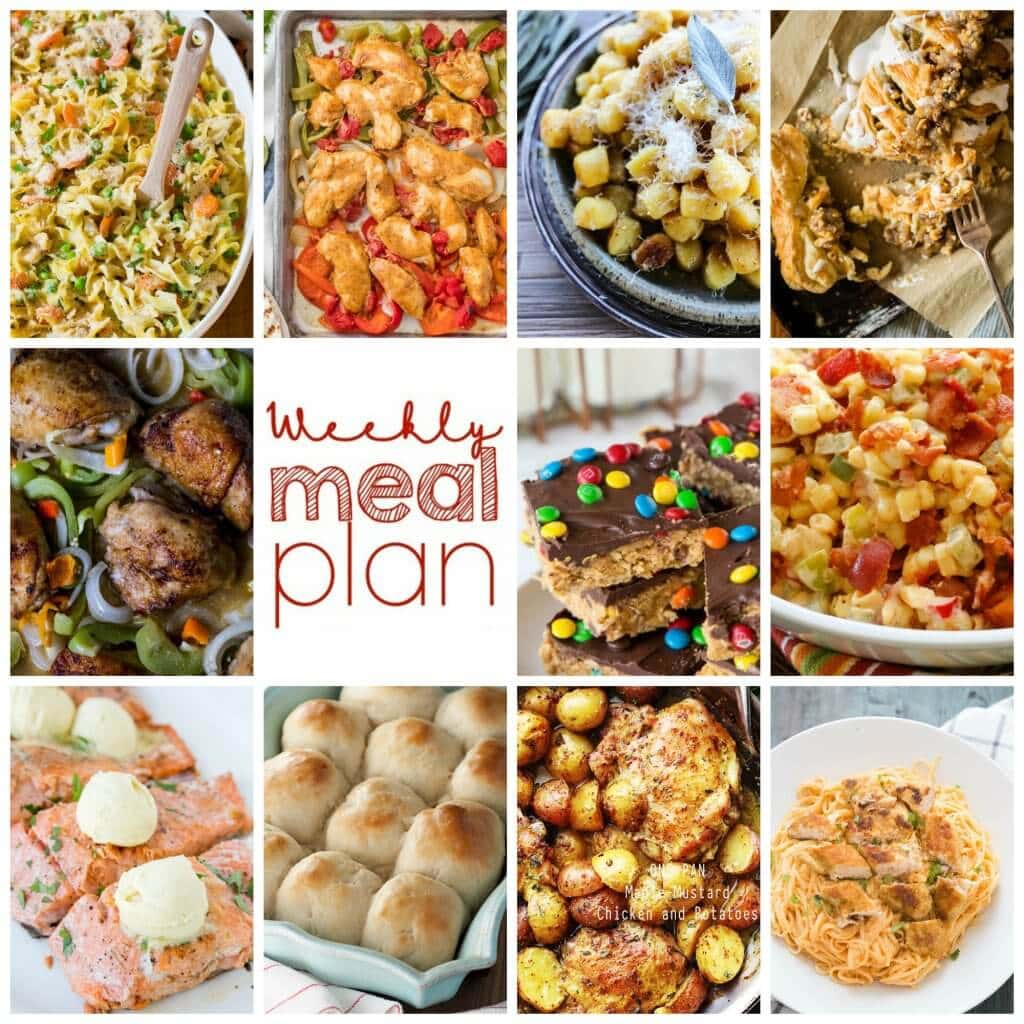 Easy Meal Plan Week 88 – 11 great bloggers bringing you a full week of recipes including dinner, sides dishes, and desserts!