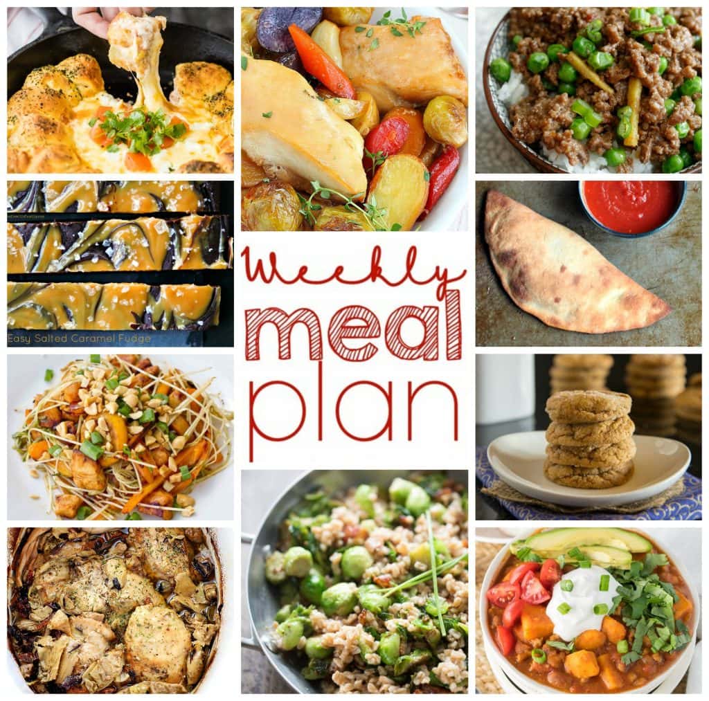 Weekly Meal Plan Week 21 - 10 great bloggers bringing you a full week of recipes including dinner, sides dishes, and desserts!