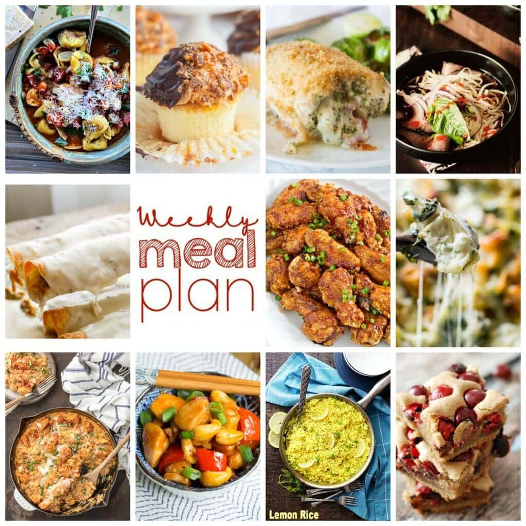 Weekly Meal Plan Week 79 – 11 great bloggers bringing you a full week of recipes including dinner, sides dishes, and desserts!