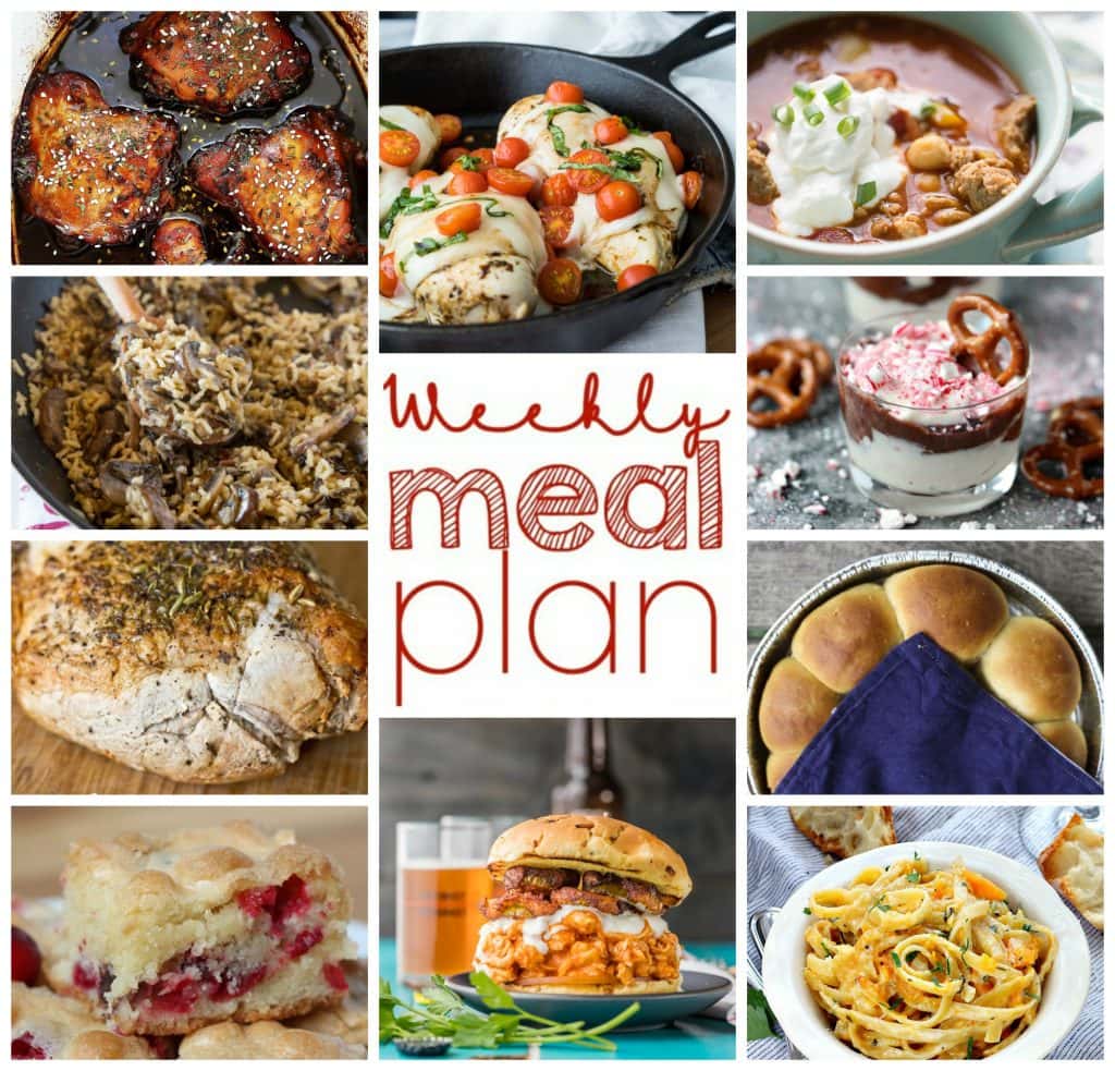 Weekly Meal Plan Week 20 - 10 great bloggers bringing you a full week of recipes including dinner, sides dishes, and desserts!