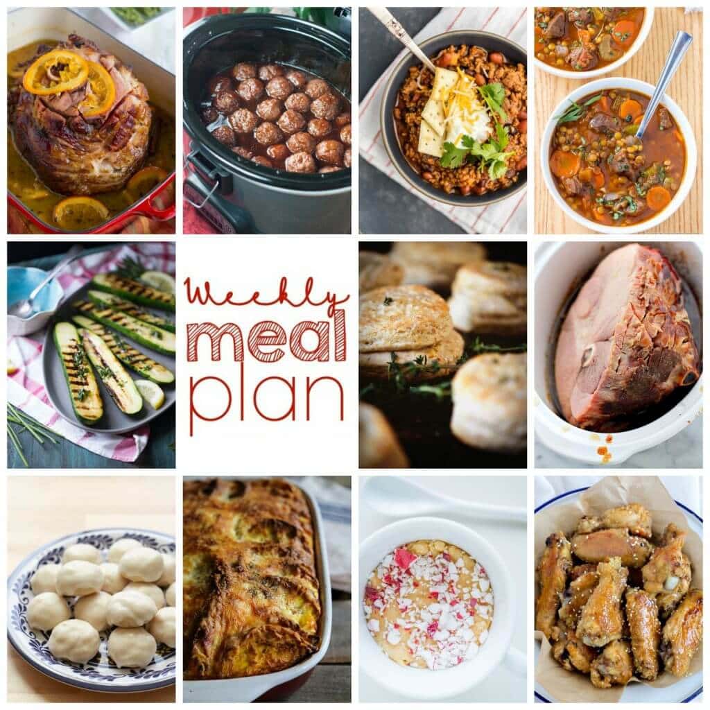 Weekly Meal Plan Week 75 – 11 great bloggers bringing you a full week of recipes including dinner, sides dishes, and desserts!