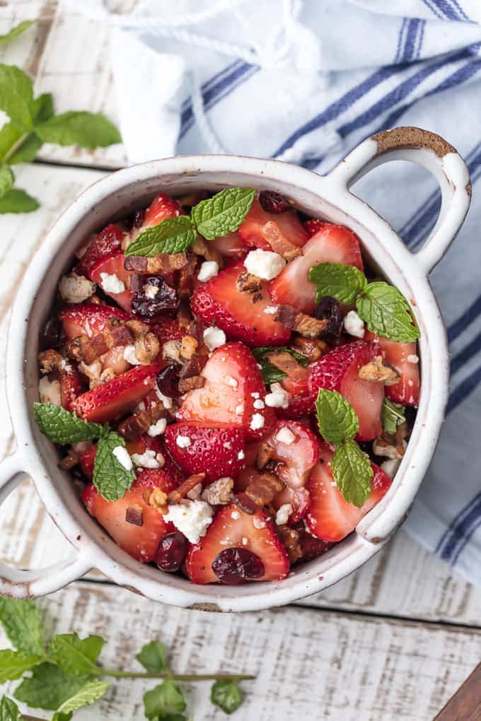 Strawberry Bacon Salad {The Cookie Rookie}