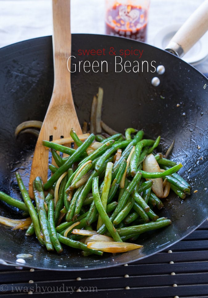 Sweet and Spicy Green Beans {I Wash...You Dry}