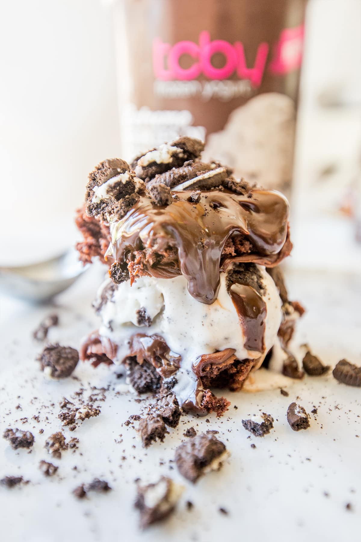 Fudgy Brownie Ice Cream Sandwich {Sweet C's Designs}