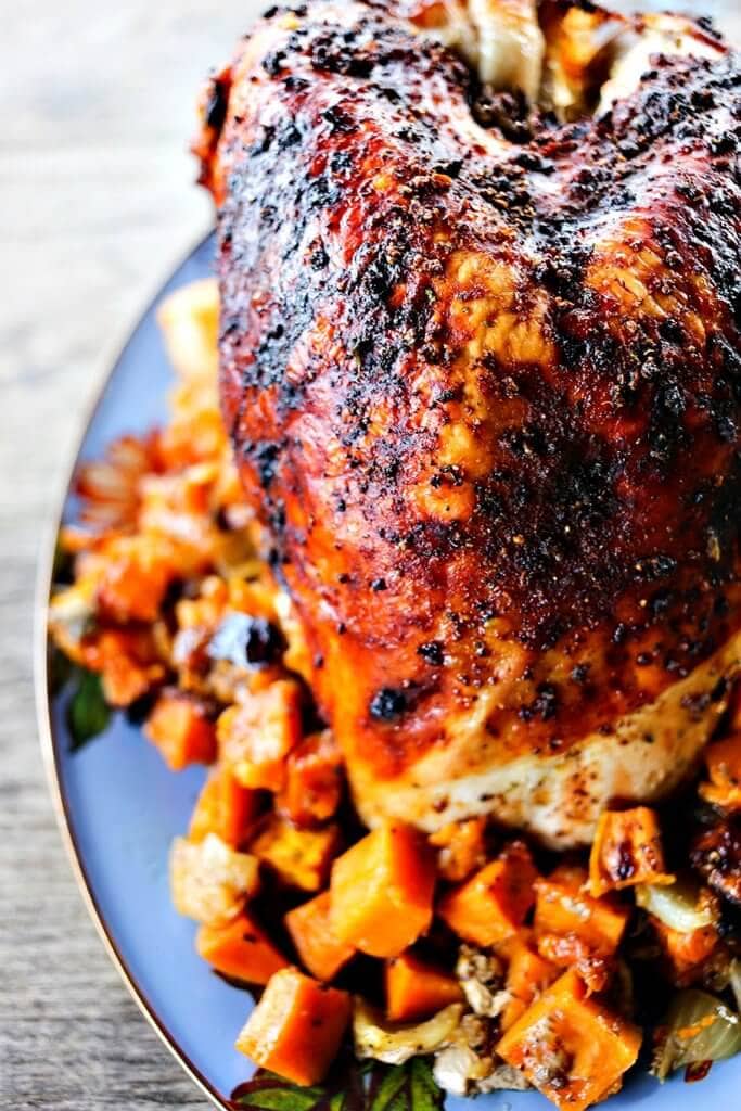 Pot Roast Turkey Breast with Sweet Potatoes {Foodie with Family}