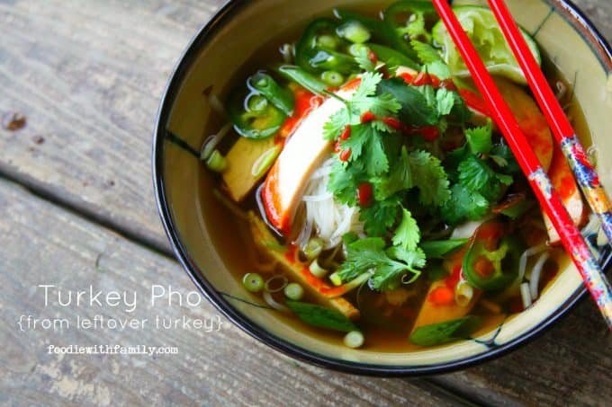 Use your leftover Thanksgiving turkey to make Turkey Pho! foodiewithfamily.com