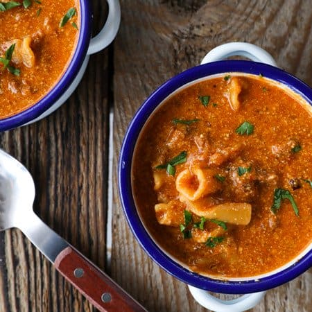 Wegman's Lasagna Soup Recipe: This Lasagna Soup recipe is hearty, creamy, and tastes like all the best parts of lasagna, minus the hassle and it only takes one pot to make!