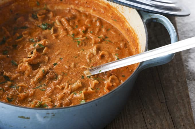 Wegman's Lasagna Soup Recipe: This Lasagna Soup recipe is hearty, creamy, and tastes like all the best parts of lasagna, minus the hassle and it only takes one pot to make!