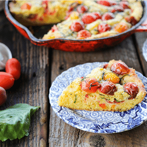 Not all cakes need to be sweet! This Savoury Parmesan Basil Tomato Cake is delicious and wonderfully memorable. You'll crave this all summer long!